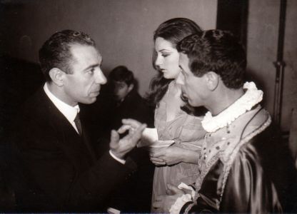 Paolo Zacchino con Cino Tortorella - Mago Zurlì - anni 60